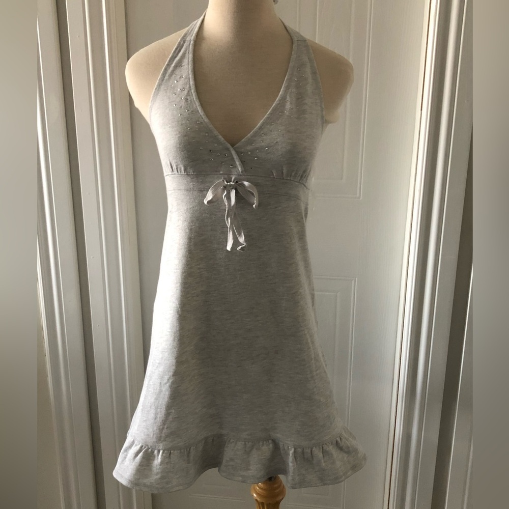 Justice Light Gray Swim Cover-Up with Textured Knit